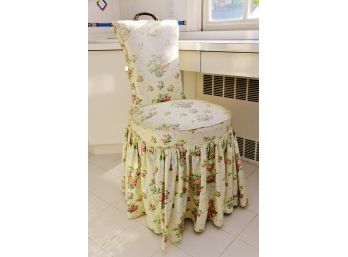 Floral Covered Side Chair