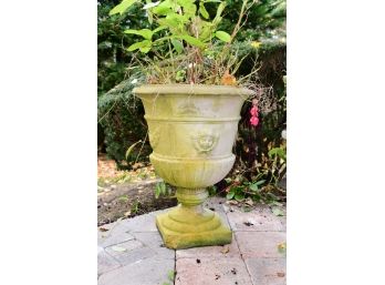 Worn Stone Large Planter With Chip In Base