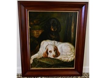 Maitland Smith Dog Painting Beautifully Framed