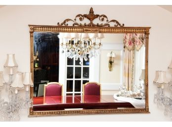 Louis XVI French Gold Leaf Gilt Wall Mirror