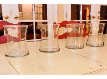 A Set Of 4  Glass Vases