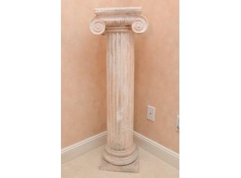 Greek Ionic Scroll Top Pillar With Platform