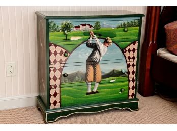 Golf Side Cabinet Of Lined Drawers