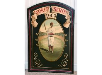 1903 World Series Wood Wall Hanging