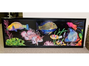 Colorful Fish On A Coral Reef Large Framed Picture