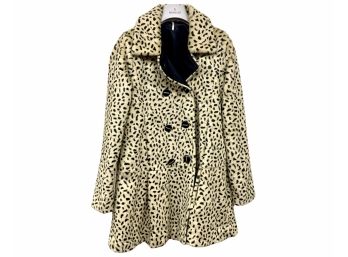 Free People Leopard Print Coat Size 4 Retail  $395