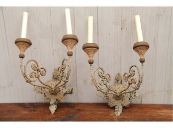 Pair Of Antique Wall Sconces (1 Of 2)