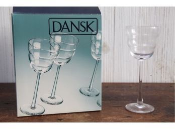 Set Of 4 Dansk Cirrus Wine Glasses