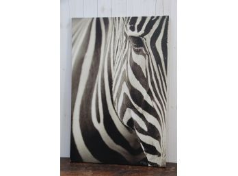 Numbered Zebra Canvas Print