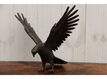 Vintage Metal Eagle Statue