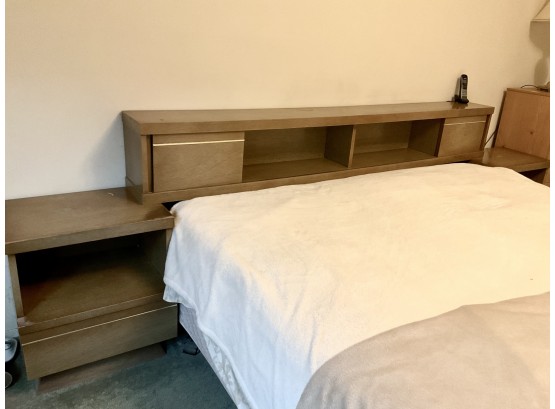MCM Headboard With Side Tables Unit