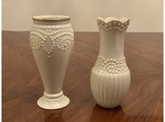 Pair Of Small Lenox Vases