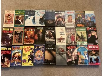 Lot Of VHS Tapes Various Genres