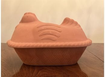Terracotta Covered Casserole Roaster By Boston Warehouse Trading Corp.