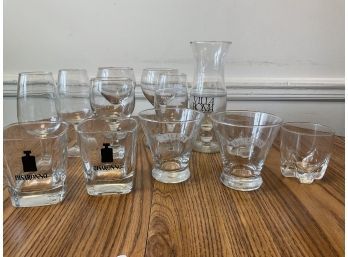 Collection Of Glasses Disaronno, Baileys, Wineries & More