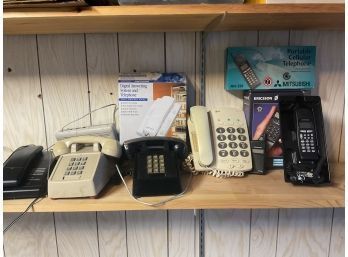 Collection Of Various Phones From Different Decades