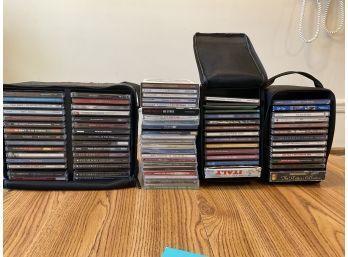 Large CD Collection In Cases Various Genres