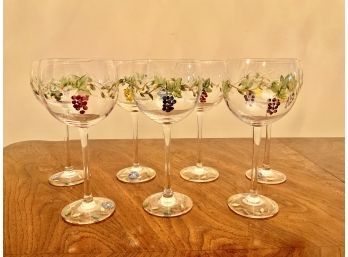7 Painted Wine Glasses By Block Basics