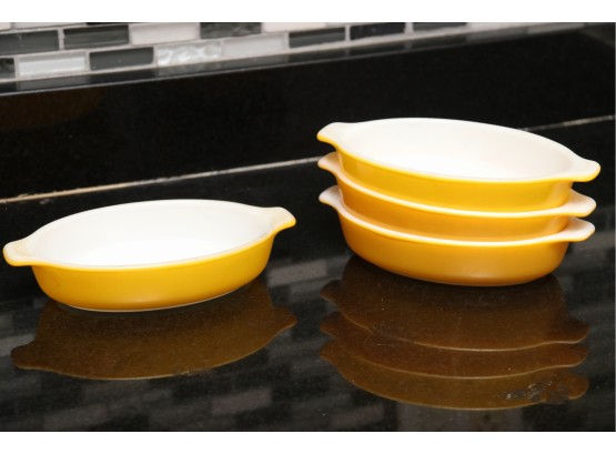 Vintage Pyrex Yellow Oval Dishes