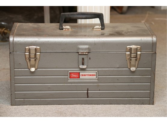 Craftsman Metal Tool Box With Contents Included