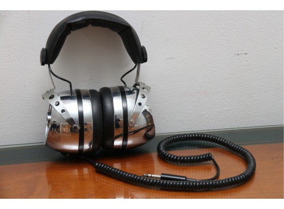 Mid Century Chrome Dynatronics MD-300VM Headphones