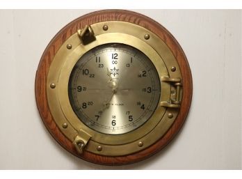 Brass Porthole Brassom Ships Clock