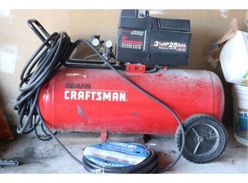 Craftsman 3.5 HP 25 Gallon Air Compressor With Hoses