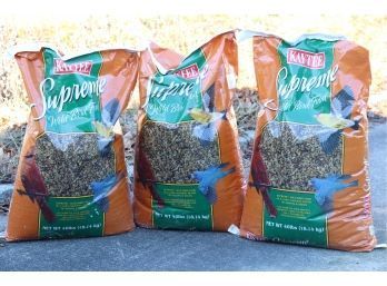 3 Unopened 40 Lb Bags Of Bird Seed