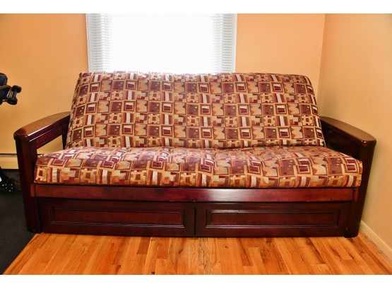 Mission Style Futon Convertible Bed