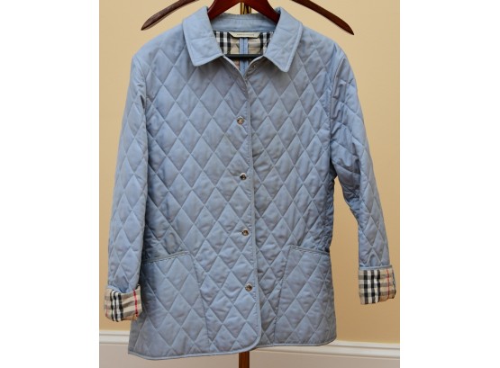 Burberry Quilted Light Blue Jacket