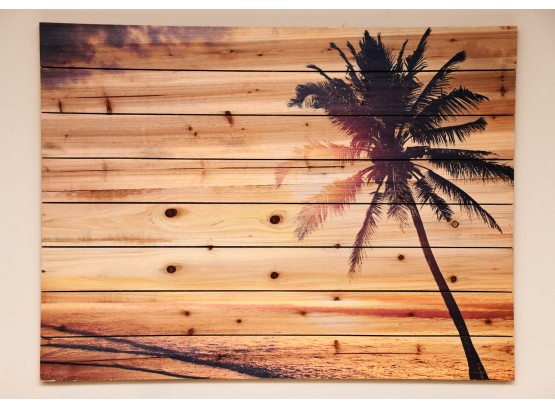 Palm Tree Wooden Wall Art