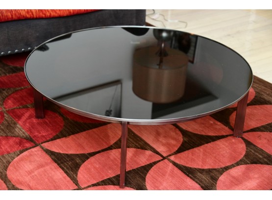 Calvin Klein Round Glass Top Coffee Table
