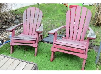 Pair Of Adirondack Chairs 1 Of 2