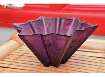 Purple Art Glass Bowl