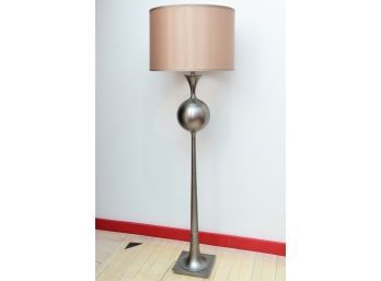 Brushed Silver Floor Lamp