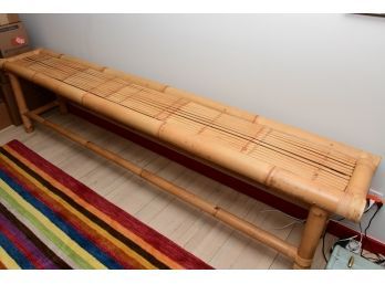Custom Long Bamboo Oversized Console Table