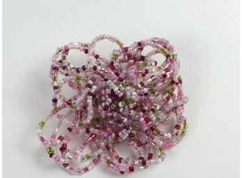 Beaded Flower Pin