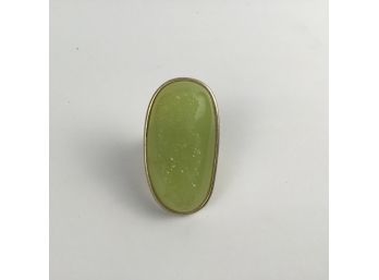Large Green Stone Ring