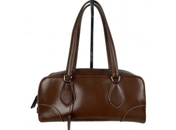 Authentic Prada Brown Leather Handbag