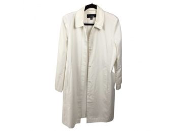 Jones New York White Raincoat Size L