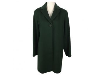 Beautiful Cinzia Rocca Due Green Wool Coat Size 10