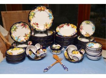 Vintage Hand Painted Dish Set Made In Italy