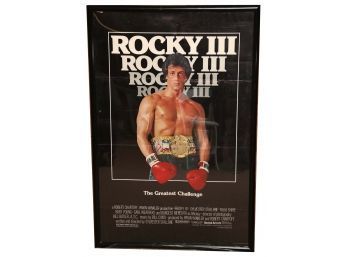 Original Rocky 3 Movie Poster Has Damage