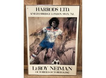 Leroy Neiman 1982 Soccer Poster