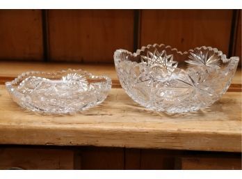 Lead Crystal Bowl And Dish