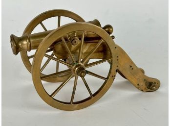 Brass Wheeled Display Cannon