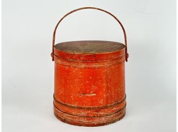Wooden Covered Storage Bucket