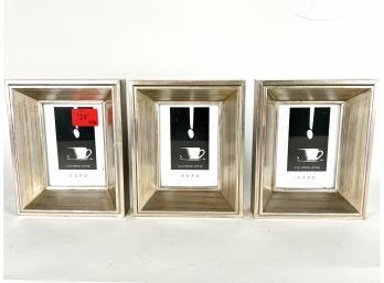 Trio Of 5x7 Silver Picture Frames