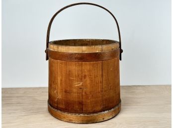 Vintage Wooden Bucket
