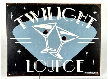 Twilight Lounge Tin Sign